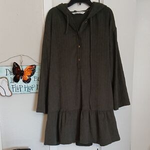 Zara Olive Green Knit Top